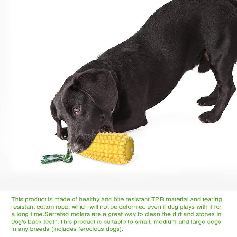 Paw Haven Squeaky Corn Stick Dog Chew Toy – Durable TPR, All Breeds