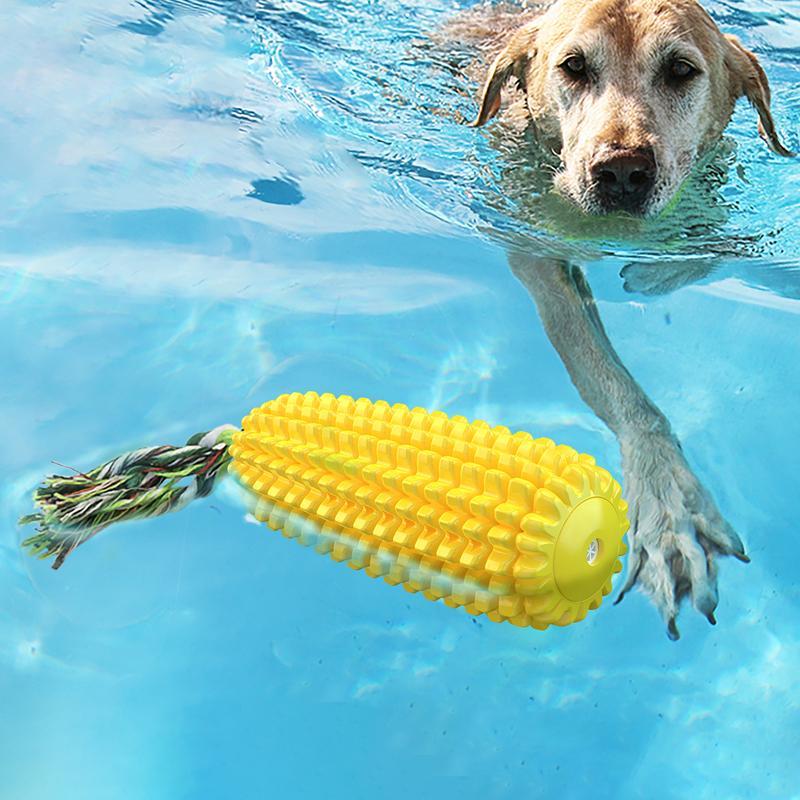 Paw Haven Squeaky Corn Stick Dog Chew Toy – Durable TPR, All Breeds