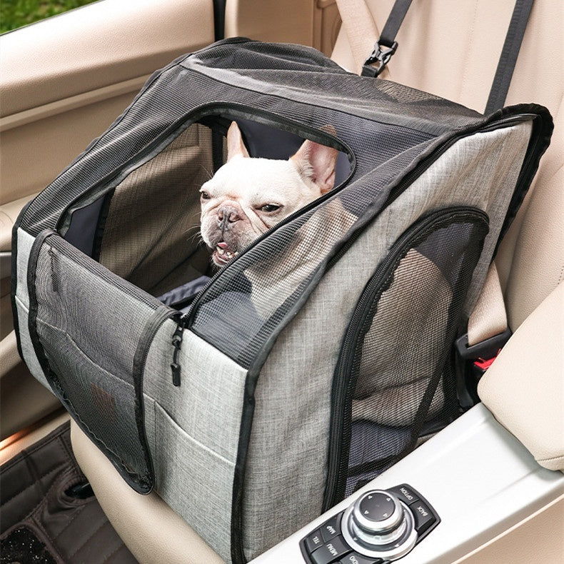 Paw Haven Foldable Car Pet Cage & Seat Mat – Waterproof, Non-Slip, Sizes M & L