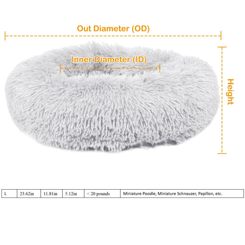 ZenPaw Cozy Nest Fleece Pet Bed – Soft Warm Cushion for Dogs & Cats