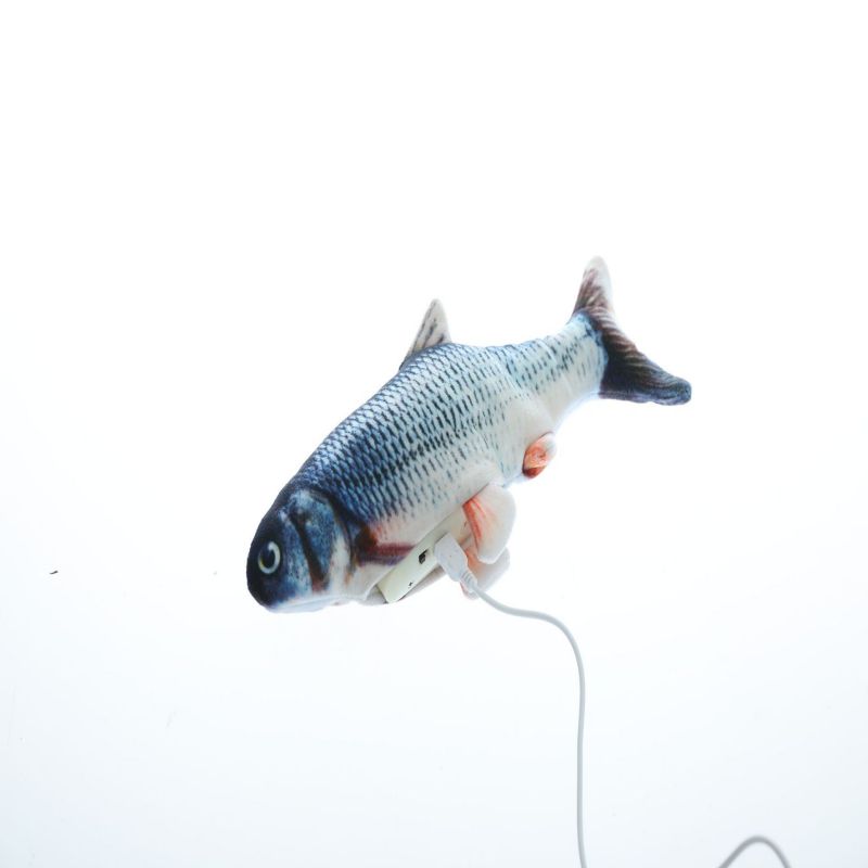Paw Haven Electric Flopping Fish Cat Toy – Catnip-Filled, 3 Swing Modes, 30cm