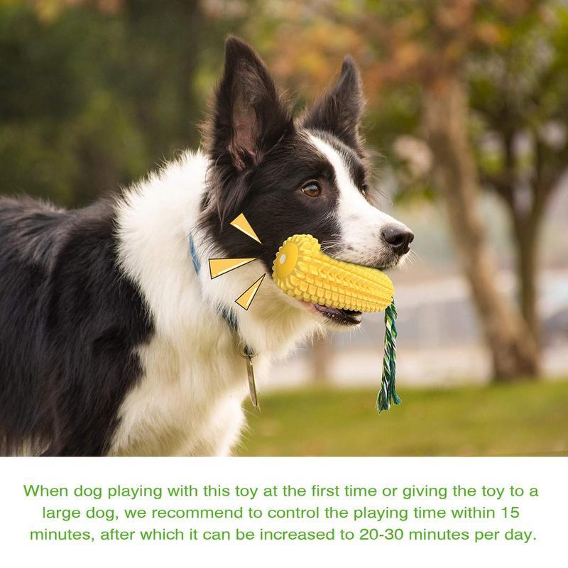 Paw Haven Squeaky Corn Stick Dog Chew Toy – Durable TPR, All Breeds