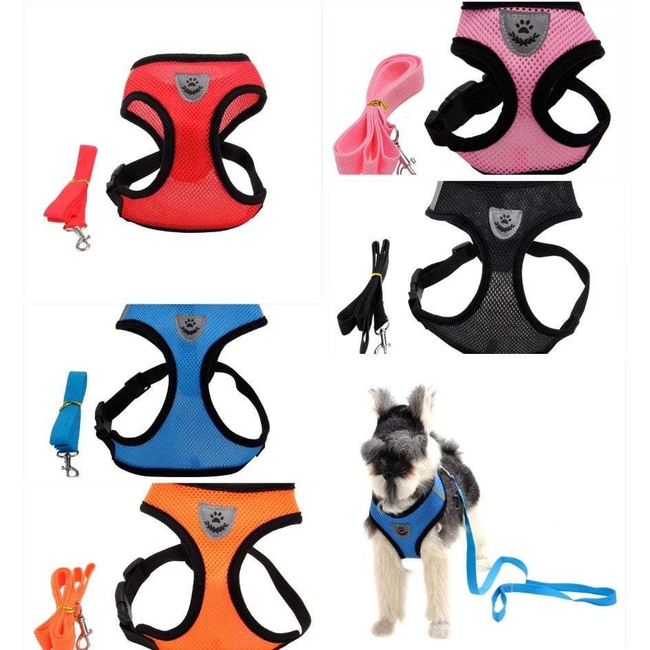 Paw Haven Fashion Mesh Dog Harness – Breathable, No-Pull, Sizes S–XL