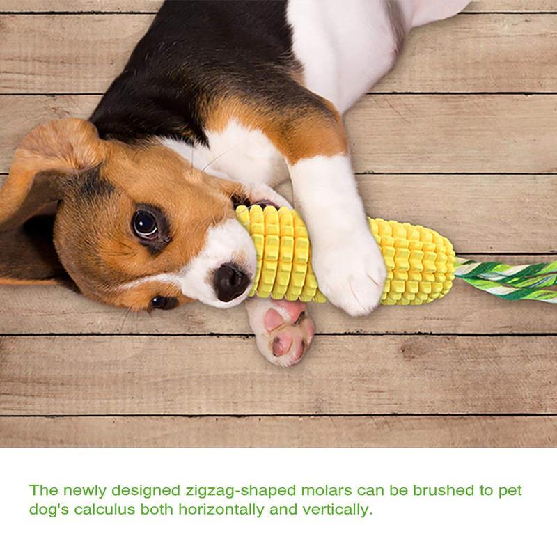 Paw Haven Squeaky Corn Stick Dog Chew Toy – Durable TPR, All Breeds