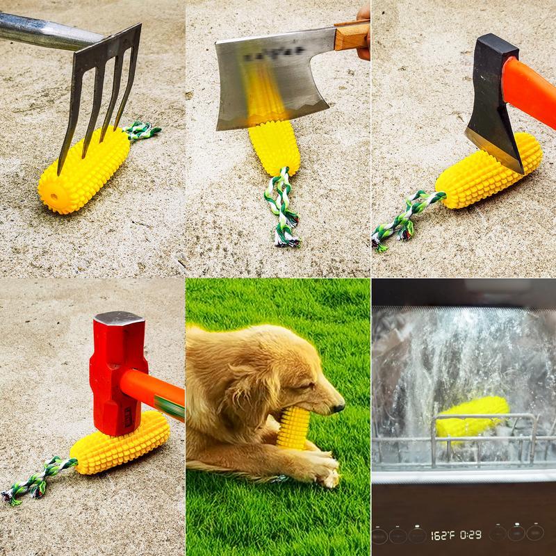 Paw Haven Squeaky Corn Stick Dog Chew Toy – Durable TPR, All Breeds