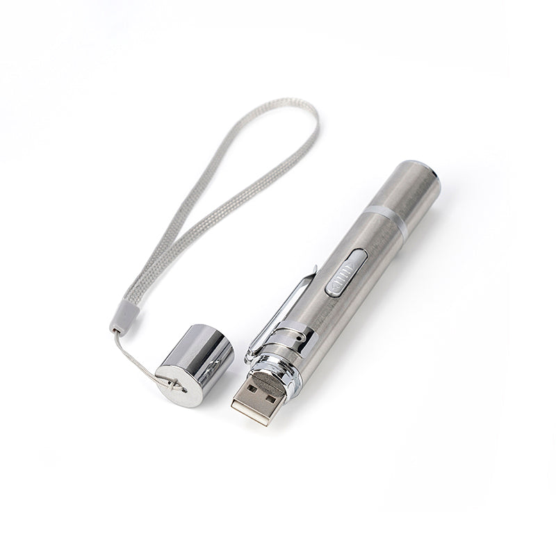 Paw Haven 5-Mode LED Laser Pointer Cat Toy – USB Rechargeable, Indoor & Outdoor